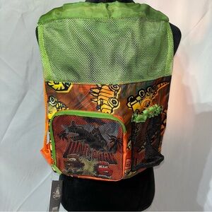 Disney CARS Swim Bag Backpack for Kids Mater & Tyranamissiasaurus Rex NWT
